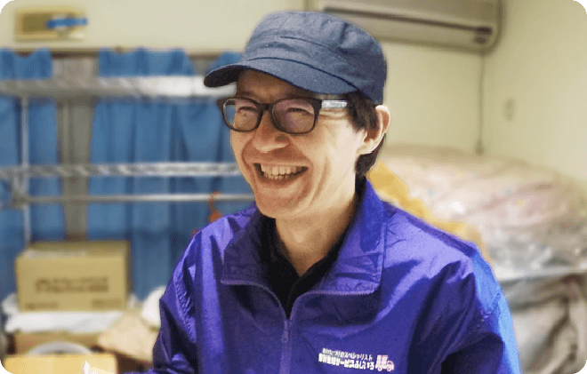 ふじいろ後藤社長の作業風景